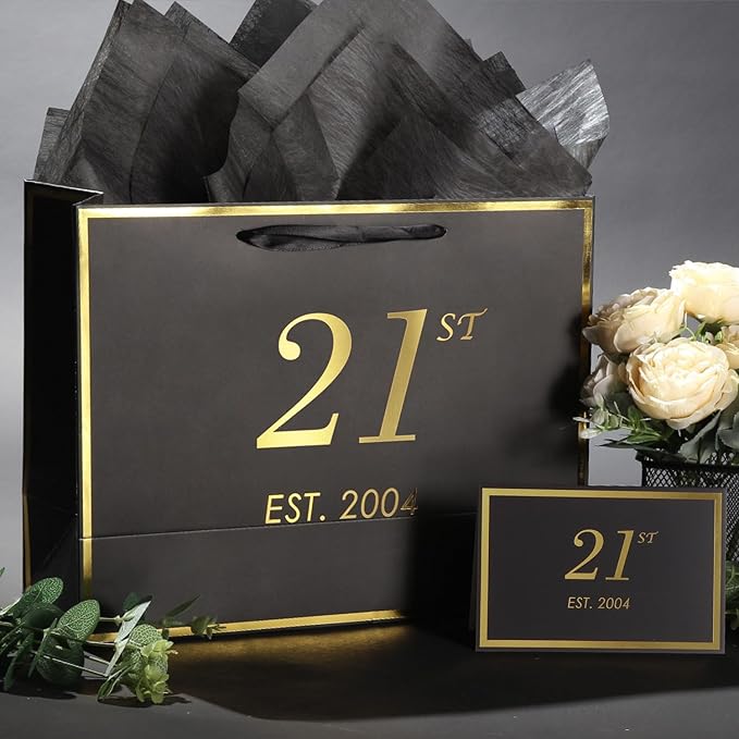 [USA] Personalized Elegant Gift Bag w/ Tissue Paper