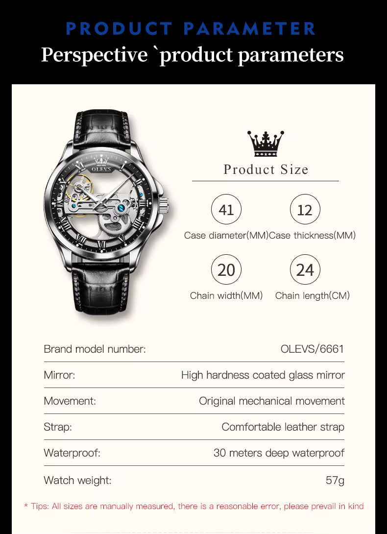 [USA] OLEVS 6661 | The Bare Bones Collection